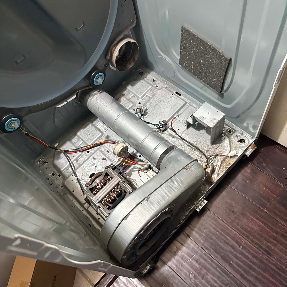 A local customer in Katy, TX, contacted us after noticing their Samsung dryer was running through full cycles but producing no heat.