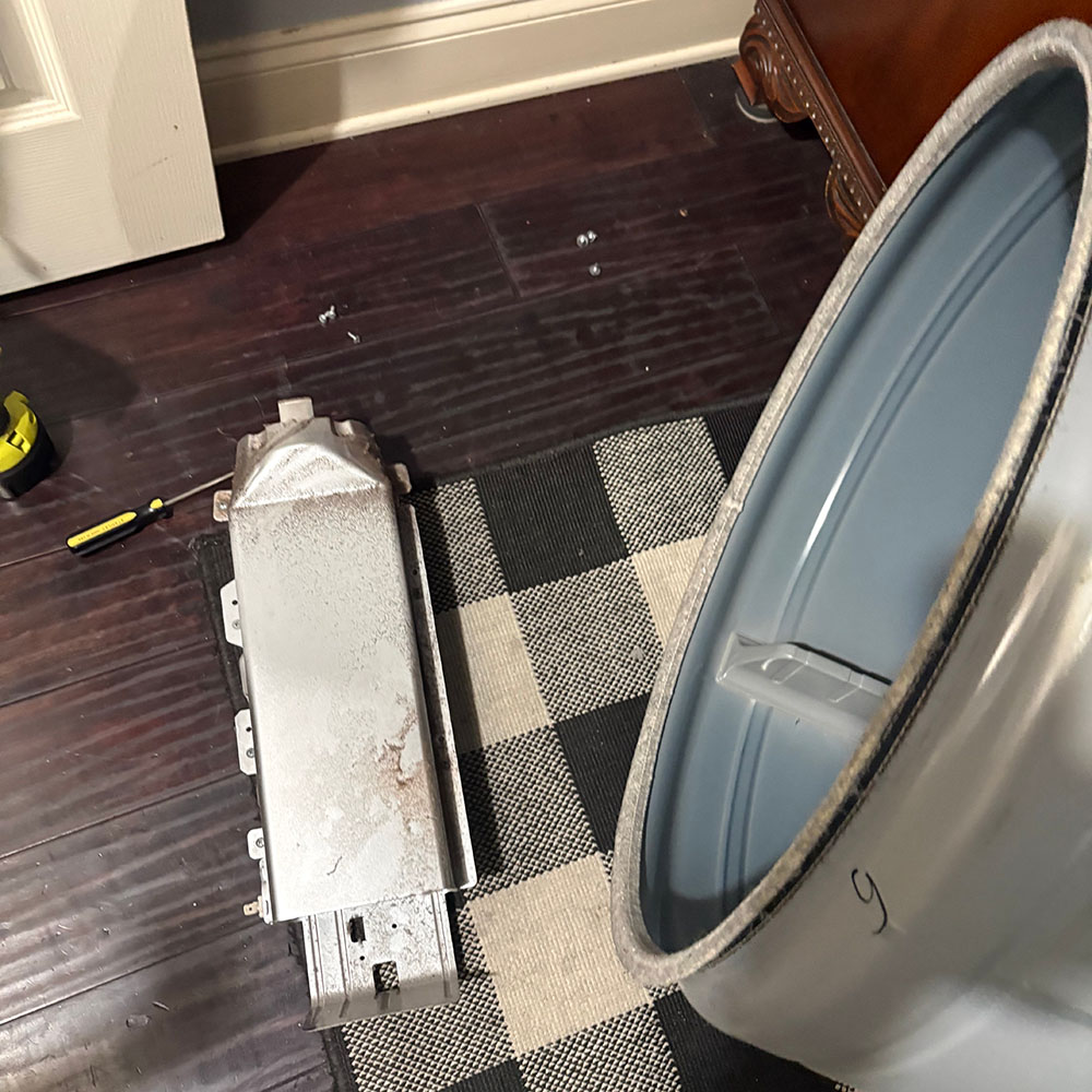 A local customer in Katy, TX, contacted us after noticing their Samsung dryer was running through full cycles but producing no heat.